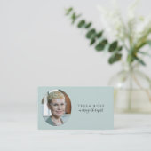 Foto-Massagetherapeut QR-Code Visitenkarte (Stehend Vorderseite)