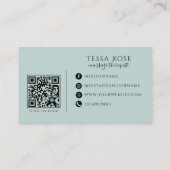 Foto-Massagetherapeut QR-Code Visitenkarte (Rückseite)