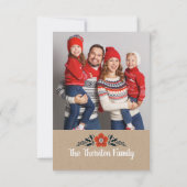 Foto Matryoshka Nesting Doll Weihnachtskarte Karte (Rückseite)