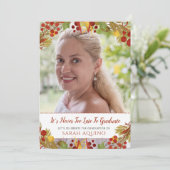 Foto Mature Woman Graduation Party Einladung (Stehend Vorderseite)