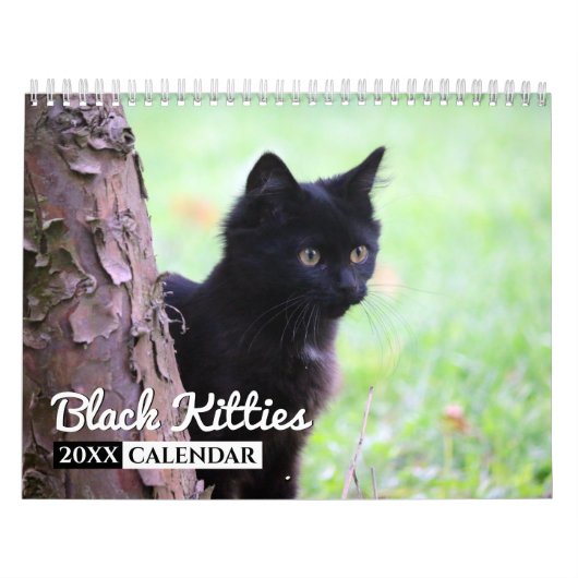 Foto-Mauerkalender für Schwarze Kätzchen Kalender (Titelbild)