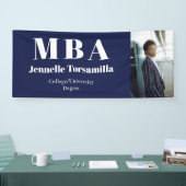 Foto MBA Abschluss Banner (Messe)