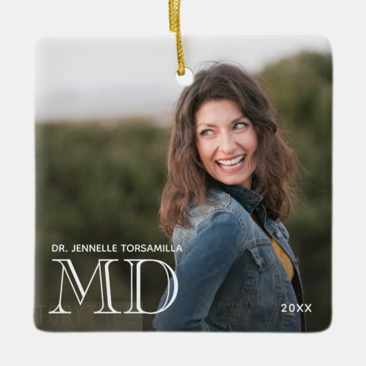 Foto MD Doctor Keramikornament (Vorderseite)