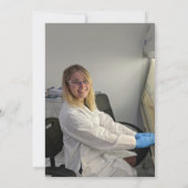 Foto MD Doktor der Medizin Arzt Abschluss Einladung (Rückseite)