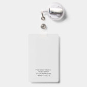 Foto Medical Identification Abzeichen Ausweis (Back with Retractable)