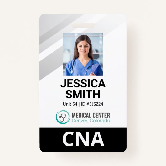 Foto Medical Identification Abzeichen Ausweis (Vorderseite)