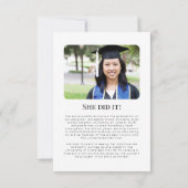 Foto Medical School Abschluss Ankündigung (Rückseite)