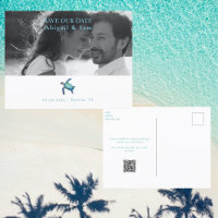 Foto Meeresschildkröte Strandhochzeit Save the Dat