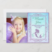 FOTO - Meerjungfrau Danke Karte (Vorderseite)