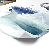 Foto-Meilenstein für Arktische Tiere im ersten Jah Poster (Ecke)