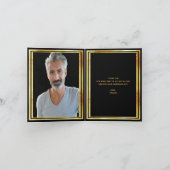 Foto Meilenstein Geburtstag Danke an das schwarze (Innenseite)