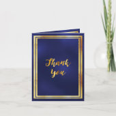 Foto Meilenstein Geburtstag Vielen Dank, blaues Go Dankeskarte (Vorderseite)