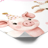 Foto-Meilenstein-Poster für Landtiere im ersten Ja Poster (Ecke)