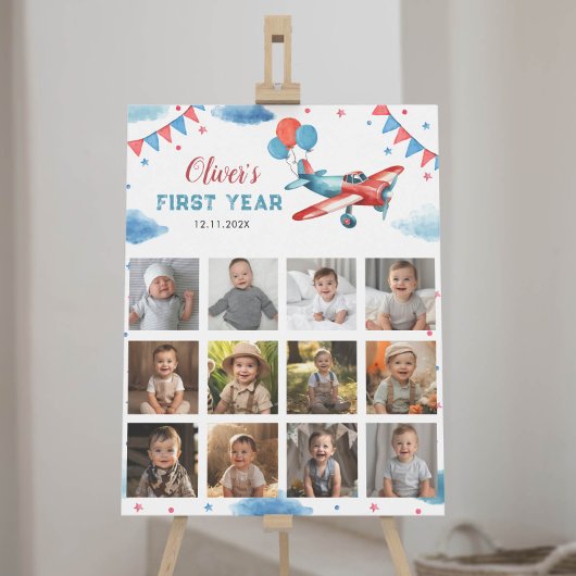 Foto Meilenstein-Zeichen Poster