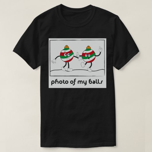 Foto meiner Bälle T-Shirt (Design vorne)