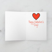 Foto meines Kindes auf der farbenfrohen Valentinta Karte (Innenseite)