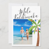 Foto Mele Kalikimaka Personalisierte Weihnachten (Vorderseite)