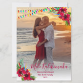 Foto Mele Kalikimaka Weihnachtskarten Feiertagskarte (Vorderseite)