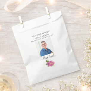 Foto Memorial Aster Seed Beerdigung Geschenktütchen