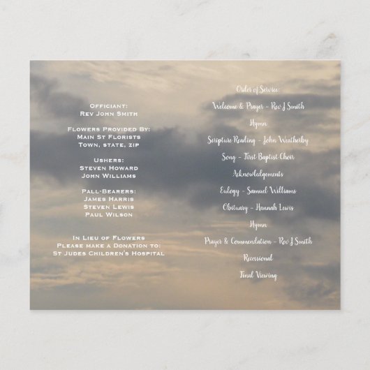 Foto Memorial Beerdigung Orden des Dienstprogramms (Rückseite)