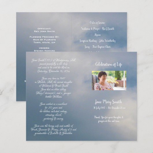 Foto Memorial Beerdigung Orden des Dienstprogramms (Vorne/Hinten)