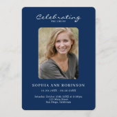 Foto Memorial Blue White Order of Service Programm (Vorderseite)