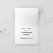 Foto Memorial Dankeschön Karten (Innenseite)