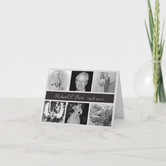 Foto Memorial Dankeschön Karten (Vorderseite)