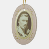 Foto-Memorial / Erinnerung Keramik Ornament (Links)