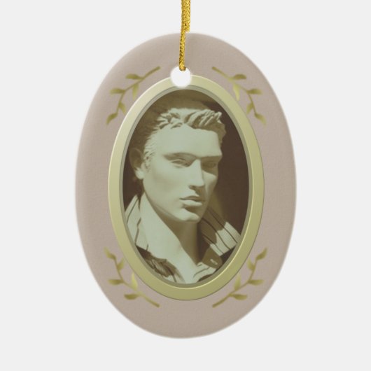 Foto-Memorial / Erinnerung Keramik Ornament (Vorne)