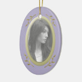 Foto-Memorial / Erinnerung Keramik Ornament (Links)