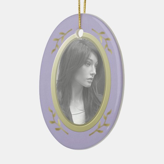 Foto-Memorial / Erinnerung Keramik Ornament (Links)