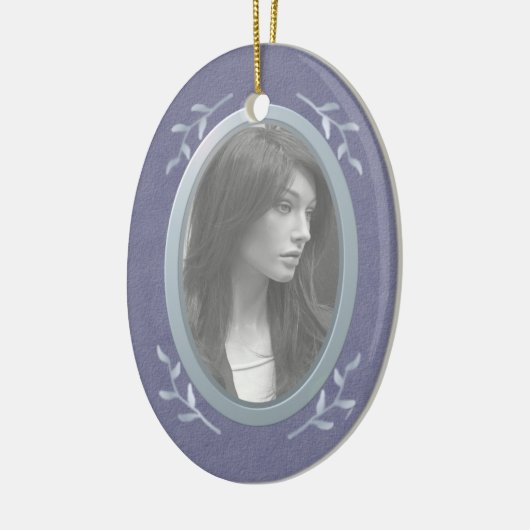 Foto-Memorial / Erinnerung Keramikornament (Links)