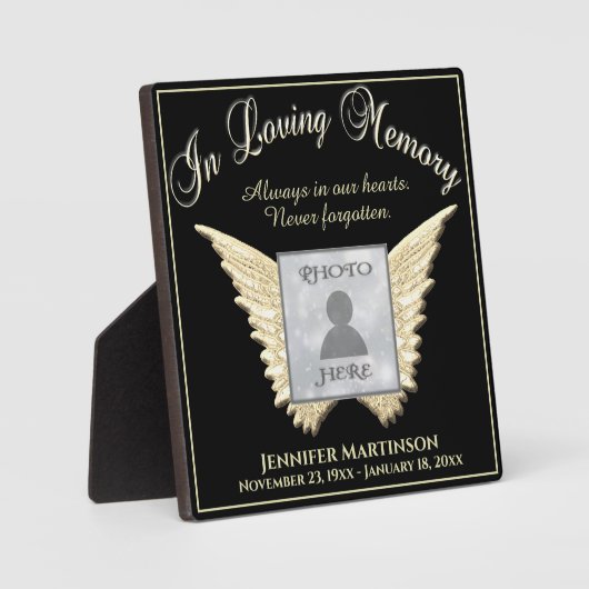 Foto-Memorial Fotoplatte (Vorderseite)