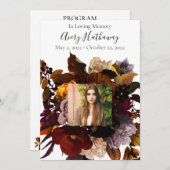 Foto-Memorial für Dark & Moody Einladung (Vorne/Hinten)