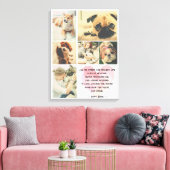 Foto-Memorial Gedicht Leinwanddruck (Insitu (Wohnzimmer))