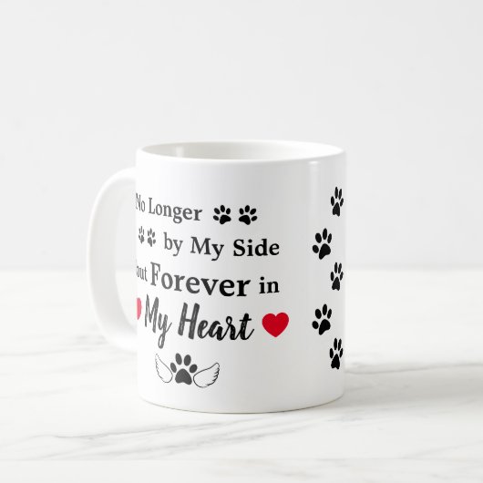 Foto Memorial Heart Frame Keepake Kaffee Tasse (Vorderseite Links)