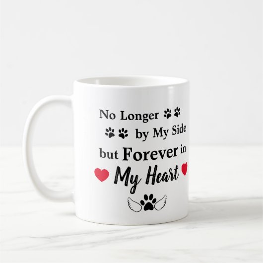Foto Memorial Heart Frame Keepake Kaffee Tasse (Links)