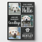 Foto-Memorial-Hund Keepake | Pet Loss Fotoplatte (Vorderseite)