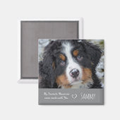 Foto-Memorial-Hund-Lover-Geschenk für Haustiere - Magnet (Vorderseite/Rückseite)