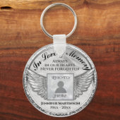 Foto Memorial in Love Memory Schlüsselanhänger (Vorderseite)