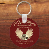 Foto Memorial in Love Memory Schlüsselanhänger (Vorderseite)