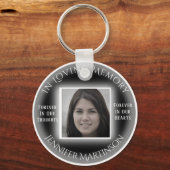 Foto Memorial in Love Memory Schlüsselanhänger (Vorderseite)