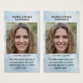 Foto Memorial Keepake (Vorne & Hinten)