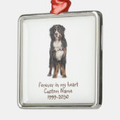 Foto-Memorial Keepake-Dog Ornament Aus Metall (Links)