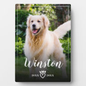 Foto-Memorial Keepake Paw Print Heft Fotoplatte (Vorderseite)