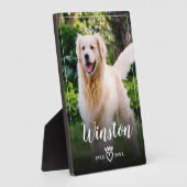 Foto-Memorial Keepake Paw Print Heft Fotoplatte (Seite)