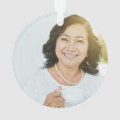 Foto Memorial Keepake - Personalisierte Weihnachte Ornament (Rückseite)