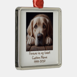 Foto-Memorial Keepake Pet Hund Ornament Aus Metall