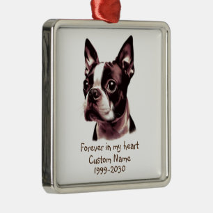 Foto-Memorial Keepake Pet Hund Ornament Aus Metall